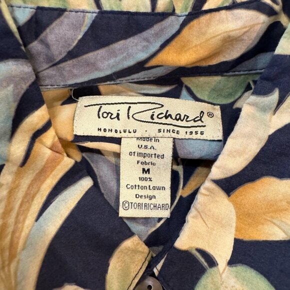 Vintage Tori Richard Hawaiian Shirt Size M - Picture 2 of 6